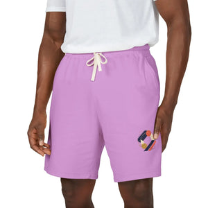 Casual Graphic Sweat Shorts, Minimal Abstract Patch Design