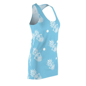 Pineapple Print Racerback Dress Summer Vibes Style Dipaliz - Dresses