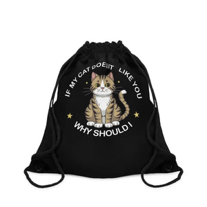 Durable Cat Drawstring Bag - Polyester Gym Cinch - Dipaliz - Backpacks