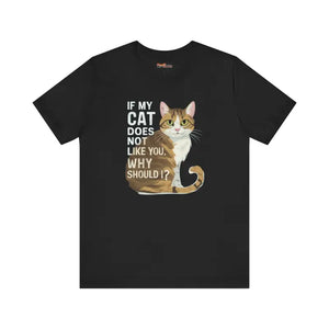 Cat Hates you Unisex Jersey Short Sleeve Tee - Dipaliz - T-shirts