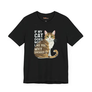 Cat Hates you Unisex Jersey Short Sleeve Tee - Dipaliz - T-shirts