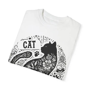 Floral Unisex Tee - Vibrant Artistic Cat Design - Dipaliz - T-shirts