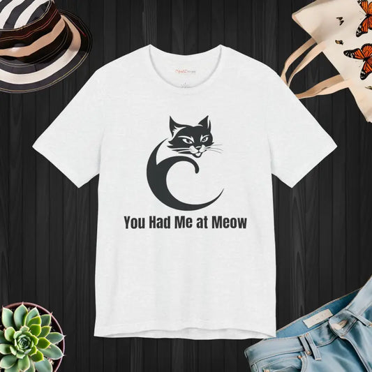 Purrfect Cat Lovers’ Unisex Tee: Unleash Feline Fun - Ash / s T-shirt