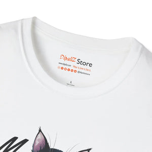 Soft Cat Meow Unisex Softstyle Tee - Cotton Comfort - Dipaliz - T-shirts