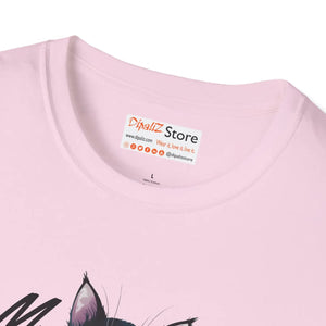 Soft Cat Meow Unisex Softstyle Tee - Cotton Comfort - Dipaliz - T-shirts