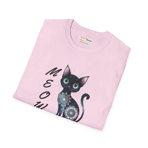 Soft Cat Meow Unisex Softstyle Tee - Cotton Comfort - Dipaliz - T-shirts