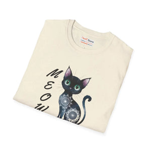 Soft Cat Meow Unisex Softstyle Tee - Cotton Comfort - Dipaliz - T-shirts