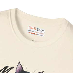Soft Cat Meow Unisex Softstyle Tee - Cotton Comfort - Dipaliz - T-shirts