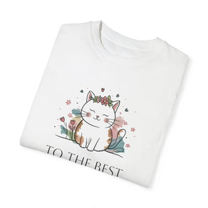 Cozy Unisex Cat Mom Tee - Soft Cotton Garment Dyed - Dipaliz - T-shirts - s