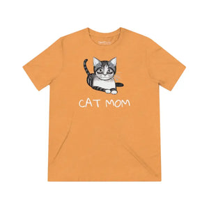 Cat Mom Unisex Triblend Tee - Ultra Soft Comfort Fit - Dipaliz - T-shirts