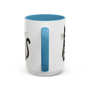Two-tone Cat Mug - People Kinda Stress Meowt 11oz - Dipaliz - Mugs