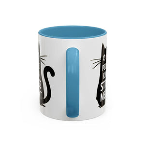 Two-tone Cat Mug - People Kinda Stress Meowt 11oz - Dipaliz - Mugs