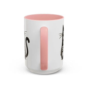 Two-tone Cat Mug - People Kinda Stress Meowt 11oz - Dipaliz - Mugs