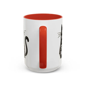 Two-tone Cat Mug - People Kinda Stress Meowt 11oz - Dipaliz - Mugs
