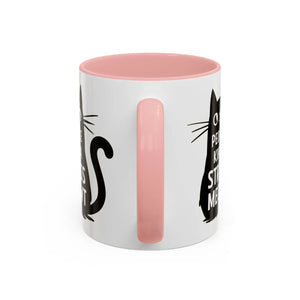 Two-tone Cat Mug - People Kinda Stress Meowt 11oz - Dipaliz - Mugs