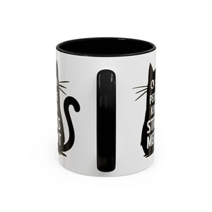 Two-tone Cat Mug - People Kinda Stress Meowt 11oz - Dipaliz - Mugs