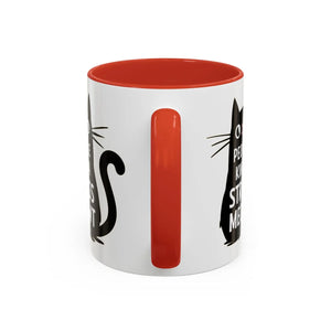 Two-tone Cat Mug - People Kinda Stress Meowt 11oz - Dipaliz - Mugs