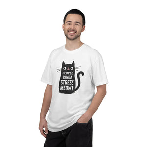 Relaxed Cat Tee - Kinda Stress Meowt Cotton - Dipaliz - T-shirts