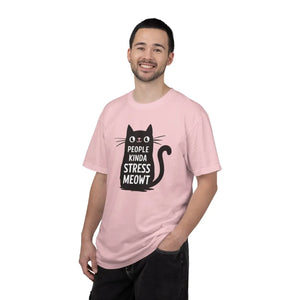 Relaxed Cat Tee - Kinda Stress Meowt Cotton - Dipaliz - T-shirts
