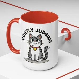 Mug - Cat Quietly Judging Accent Coffee - Ceramic - Dipaliz