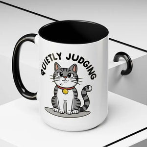 Mug - Cat Quietly Judging Accent Coffee - Ceramic - Dipaliz