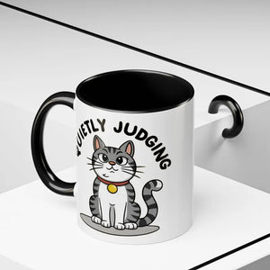 Mug - Cat Quietly Judging Accent Coffee - Ceramic - Dipaliz