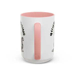 Cat Quietly Judging Accent Coffee Mug - Ceramic - Dipaliz - Mugs