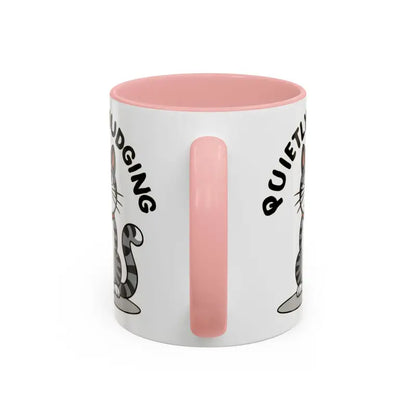 Colorful Cat Judging Ceramic Mug for Sassy Mornings