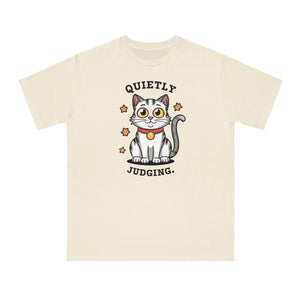 Cat Quietly Judging Tee - Soft Cotton Comfort - Dipaliz - T-shirts