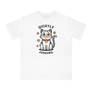 Organic Cotton Cat Quietly Judging Tee - Unisex - Dipaliz - T-shirts