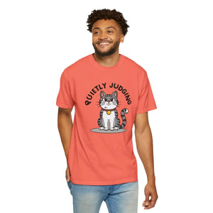 Soft Cat Quietly Judging Tee - Comfort Colors - Dipaliz - T-shirts