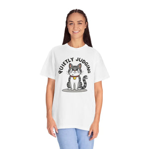 Soft Cat Quietly Judging Tee - Comfort Colors - Dipaliz - T-shirts