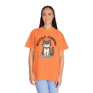 Soft Cat Quietly Judging Tee - Comfort Colors - Dipaliz - T-shirts