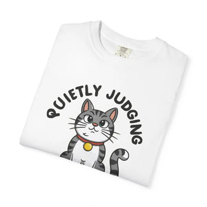 Soft Cat Quietly Judging Tee - Comfort Colors - Dipaliz - T-shirts