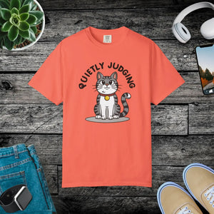 Soft Cat Quietly Judging Tee - Comfort Colors - Dipaliz - T-shirts