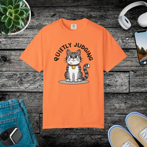 Soft Cat Quietly Judging Tee - Comfort Colors - Dipaliz - T-shirts