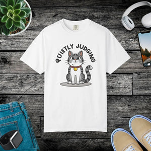 Soft Cat Quietly Judging Tee - Comfort Colors - Dipaliz - T-shirts