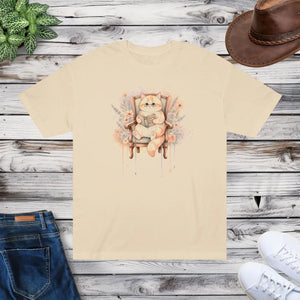 Watercolor Kitten Graphic Tee - Cozy Literary - Dipaliz - T-shirts