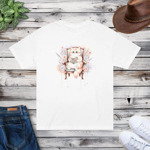Watercolor Kitten Graphic Tee - Cozy Literary - Dipaliz - T-shirts