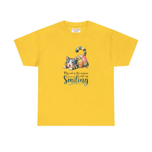 Vibrant Cat Lover Tee - Unisex Heavy Cotton - Dipaliz - T-shirts