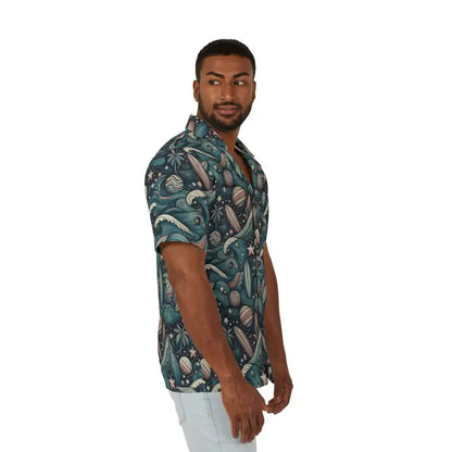 Catch Summer Vibes in our Hawaiian Camp Shirt - All Over Prints