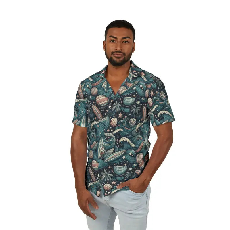 Catch Summer Vibes in our Hawaiian Camp Shirt - All Over Prints