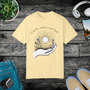 Sunshine Unisex Garment-dyed T-shirt - Handcrafted Cool - Dipaliz - Banana / s - T-shirts