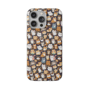 Minimalist Flexi Case - Clear Tpu Cute Cats Style - Dipaliz - Mobile Phone Cases