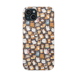 Minimalist Flexi Case - Clear Tpu Cute Cats Style - Dipaliz - Mobile Phone Cases