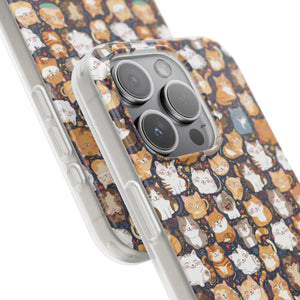 Minimalist Flexi Case - Clear Tpu Cute Cats Style - Dipaliz - Mobile Phone Cases