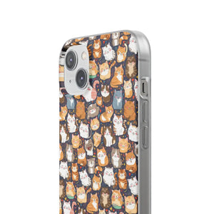Minimalist Flexi Case - Clear Tpu Cute Cats Style - Dipaliz - Mobile Phone Cases