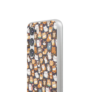 Minimalist Flexi Case - Clear Tpu Cute Cats Style - Dipaliz - Mobile Phone Cases