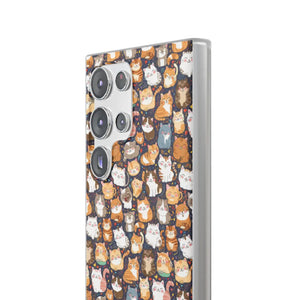 Minimalist Flexi Case - Clear Tpu Cute Cats Style - Dipaliz - Mobile Phone Cases
