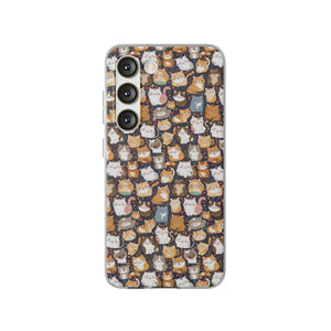 Minimalist Flexi Case - Clear Tpu Cute Cats Style - Dipaliz - Mobile Phone Cases